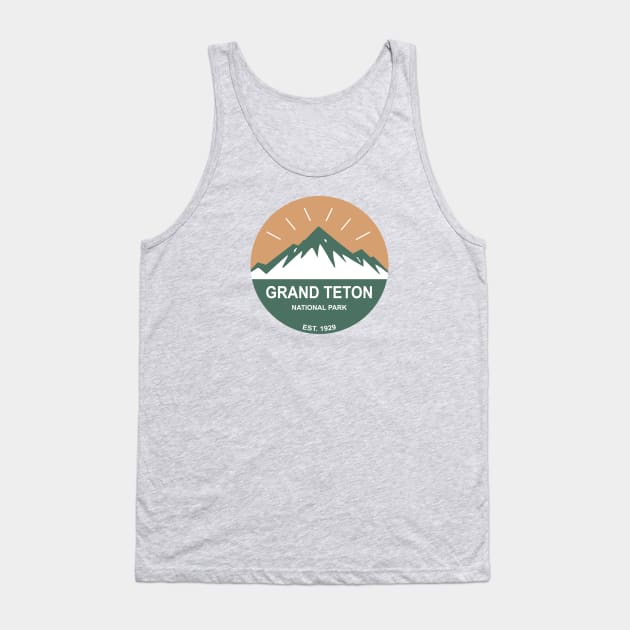 Grand Teton National Park Tank Top by esskay1000